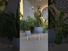 কাস্টমাইজযোগ্য ডিজাইনের জন্য ফাইবার ক্লেতে হাত খোদাই করা সমাপ্তি শক্তিশালী কাদা প্ল্যান্টার