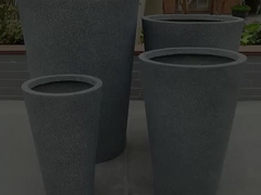 ইনডোর আউটডোর হোম গার্ডেনের জন্য ফাইবার ক্লে ফুল প্ল্যান্টার পাত্র জলরোধী