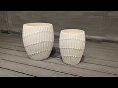 ইনডোর হোটেল গার্ডেন হোম রিইনফোর্সড ক্লে প্ল্যান্টার ড্রেনেজ গর্ত এবং অন্তর্নির্মিত সিস্টেমের সাথে