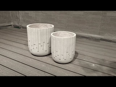 আউটডোর সেন্টারপিসের জন্য কাস্টমাইজড ফাইবার সিমেন্ট পাত্র হাতে খোদাই করা সমাপ্তি