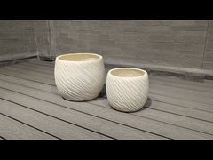 জলরোধী এবং অগ্নিরোধী ফাইবার ক্লে প্ল্যান্টার Φ350 * H240 ড্রেনেজ গর্ত এবং Φ300 * H210