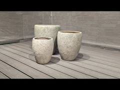 বারবিকিউ/চিংড়ি চুলা ক্যাম্পিং বার্নার গরম করার জন্য গোলাকার ফাইবার সিমেন্ট পাত্র