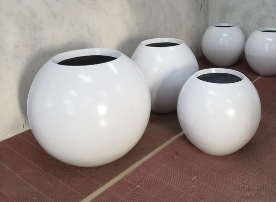 কেনা স্ট্রং ফাইবারগ্লাস ফুল পাত্র হালকা ওজন আউটডোর অভ্যন্তরীণ সজ্জা জন্য জিআরপি প্ল্যান্টার বক্স online manufacture