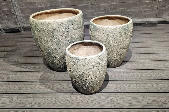 কেনা বারবিকিউ / কাঠকয়লা চুলা ক্যাম্পিং বার্নার গরম করার জন্য গোলাকার ফাইবার সিমেন্ট পাত্র online manufacture