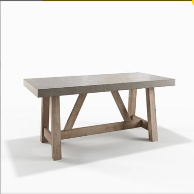 বহিরঙ্গন ডাইনিংয়ের জন্য দীর্ঘস্থায়ী বড় কংক্রিট টেবিল